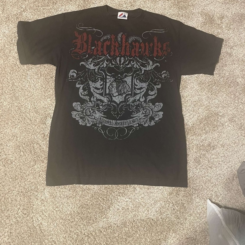 Majestic NHL Vintage Blackhawks T-shirt Size:M
